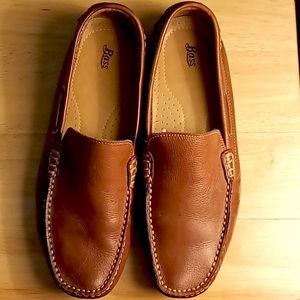 Men's Bass Brown Leather Driving Loafers Size 11.5M
